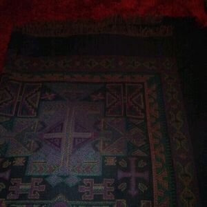 Morgan Taylor Scarf, black, multicolor, 100%Acrylic, square width, length 48inch